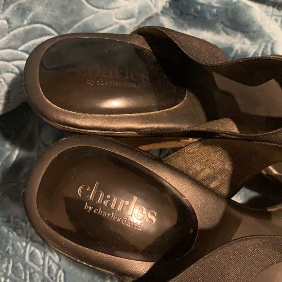 Black sandals - Charles David brand - size 9 - Picture 2 of 6